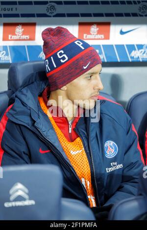 Marcos Aoas Correa dit Marquinhos (PSG) during the French championship Ligue 1 football soccer match between Paris Saint-Germain (PSG) and Lille (LOSC) on February 7, 2017 at Parc des Princes Stadium in Paris, France - Photo Stephane Allaman / DPPI Stock Photo