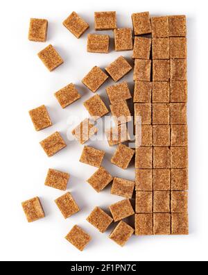 Sugar cubes background Stock Photo
