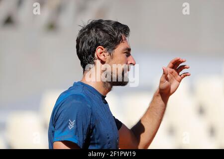 Jeremy Chardy (FRA) at practice on tennis court 2 during the Roland Garros French Tennis Open 2017, preview, on May ......, 2017, at the Roland Garros Stadium in Paris, France - Photo Stephane Allaman / DPPI Stock Photo