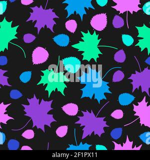 tree color leaves dark seamless texture Stock Vector