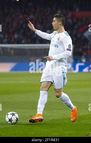 Cristiano Ronaldo dos Santos Aveiro (Real Madrid Club de Futbol) during the UEFA Champions League, round of 16, 2nd leg football match between Paris Saint-Germain FC and Real Madrid CF on March 6, 2018 at Parc des Princes stadium in Paris, France - Photo Stephane Allaman / DPPI Stock Photo