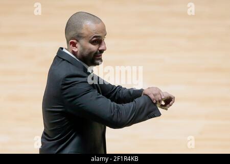 Terence Jonathan Parker (T.J. PARKER) (ASVEL Lyon Villeurbanne) during the French Championship Pro A (Jeep Elite) Basketball match between Nanterre 92 v Asvel on March 11, 2018 at U Arena stadium in Nanterre, France - Photo Stephane Allaman / DPPI Stock Photo