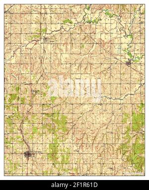 Rush Springs, Oklahoma, map 1950, 1:62500, United States of America by Timeless Maps, data U.S. Geological Survey Stock Photo