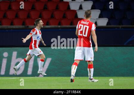 Marko Marin (Crvena Zvezda) scored a goal during the UEFA Champions League,  Group C football match between Paris Saint-Germain and Crvena Zvezda on  October 3, 2018 at Parc des Princes stadium in