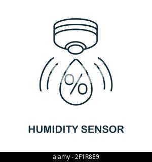 Humidity Sensor icon. Simple element from sensors icons collection. Creative Humidity Sensor icon ui, ux, apps, software and infographics Stock Vector