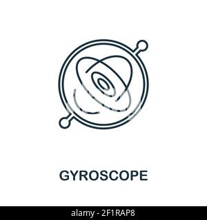 Gyroscope icon. Simple element from sensors icons collection. Creative Gyroscope icon ui, ux, apps, software and infographics Stock Vector