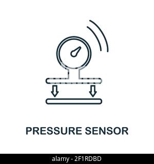 Pressure Sensor icon. Simple element from sensors icons collection. Creative Pressure Sensor icon ui, ux, apps, software and infographics Stock Vector