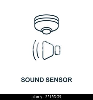 Sound Sensor icon from sensors icons collection. Creative two colors ...