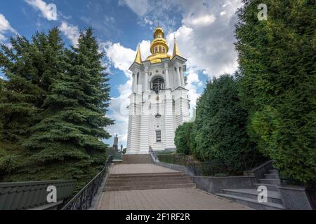 Church of the Nativity of the Virgin Belfry at Pechersk Lavra Monastery Complex - Kiev, Ukraine Stock Photo