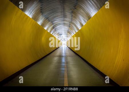 Brunkebergstunneln, Stockholm, Sweden. Stock Photo