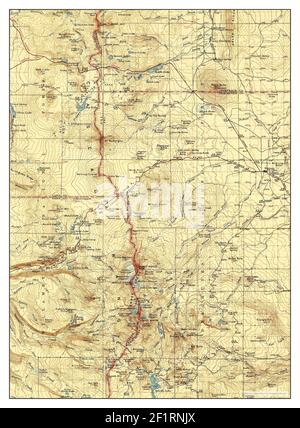 Three Sisters, Oregon, map 1932, 1:125000, United States of America by Timeless Maps, data U.S. Geological Survey Stock Photo