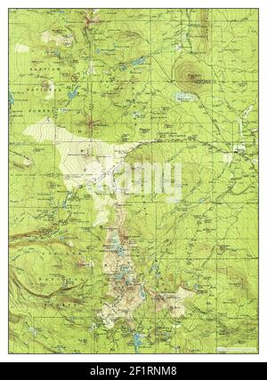 Three Sisters, Oregon, map 1932, 1:125000, United States of America by Timeless Maps, data U.S. Geological Survey Stock Photo