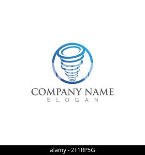 Tornado logo symbol vector illustration design Stock Vector