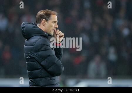 Thomas TUCHEL (PSG) reacted during the French championship Ligue 1 football match between Paris Saint-Germain and Girondins de Bordeaux on February 23, 2020 at Parc des Princes stadium in Paris, France - Photo Stephane Allaman / DPPI Stock Photo