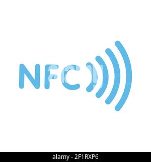 Contactless Nfc Wireless Pay Sign Logo. Nfc Payment Vector Concept. Stock Vector