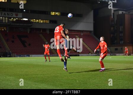 LONDON, UK. MARCH 9TH: during the Sky Bet League 2 match between Leyton Orient and Stevenage at the Matchroom Stadium, London on Tuesday 9th March 2021. (Credit: Ivan Yordanov | MI News) Credit: MI News & Sport /Alamy Live News Stock Photo