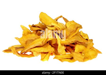 dried organic mango isolated on white background Stock Photo
