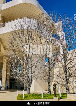 The Getty Center museum in Los Angeles California USA was designed by architect Richard Meier in 1997. Stock Photo