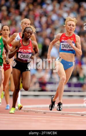 LONDON OLYMPIC GAMES 2012 - OLYMPIC STADIUM , LONDON (ENG) - 06/08/2012 - PHOTO : POOL / KMSP / DPPIATHLETICS - WOMEN'S 1500 M - TATYANA TOMASHOVA (RUS) Stock Photo