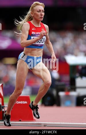 LONDON OLYMPIC GAMES 2012 - OLYMPIC STADIUM , LONDON (ENG) - 06/08/2012 - PHOTO : EDDY LEMAISTRE / KMSP / DPPIATHLETICS - WOMEN'S 1500M - TATYANA TOMASHOVA (RUS) Stock Photo