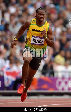 LONDON OLYMPIC GAMES 2012 - OLYMPIC STADIUM , LONDON (ENG) - 07/08/2012 - PHOTO : JULIEN CROSNIER / KMSP / DPPIATHLETICS - MEN'S 200M - YOHAN BLAKE (JAM) Stock Photo