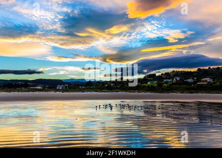 South Island. Incredible clouds Stock Photo