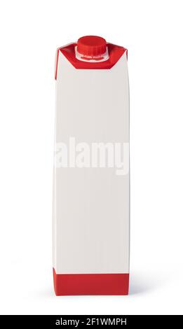 Milk or juice carton package Stock Photo