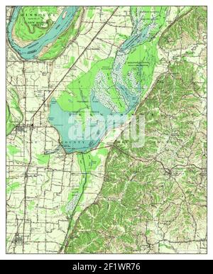 Reelfoot Lake, Tennessee, map 1956, 1:62500, United States of