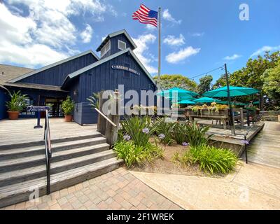 Harbor House Restaurant at the Seaport Village, waterfront shopping and dining complex in San Diego Stock Photo