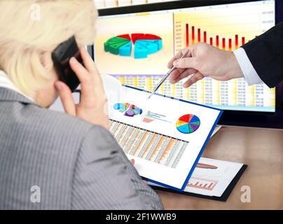 Analysing data Stock Photo