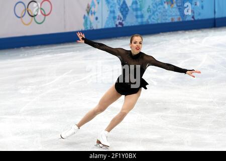 Carolina Kostner from Italy, Bronze medal, during the figure skating women free skating program of the XXII Winter Olympic Games Sotchi 2014, at the Sports palace of Iceberg, on February 20, 2014 in Sochi, Russia. Photo Pool KMSP / DPPI Stock Photo