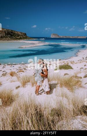 Balos Beach Cret Greece, Balos beach is on of the most beautiful beaches in Greece at the Greek Island Stock Photo