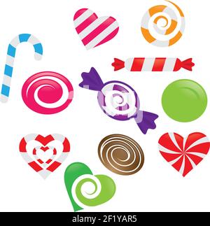 Candy vector icon illustration design Stock Vector