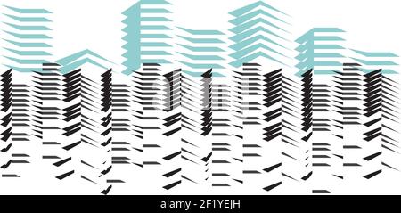 City skyline vector icon illustration design Stock Vector