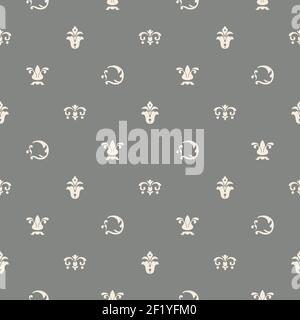 Classic template decorating books and postcards. Seamless background pattern, design decor, vector illustration Stock Vector