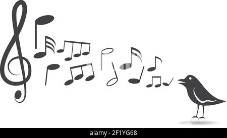 Music note vector icon illustration Stock Vector