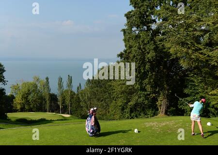 Morgan Pressel (Usa) competes during the Rolex Pro-Am of LPGA Evian Championship 2014, day 3, at Evian Resort Golf Club, in Evian-Les-Bains, France, on September 10, 2014. Photo Philippe Millereau / KMSP / DPPI Stock Photo