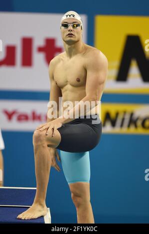 Florent Manaudou (FRA) competes on 50 /M Freestyle during the World Championships Short Course 2014, at Doha in Qatar, day 2, December 4, 2014. Photo Stephane Kempinaire / KMSP / DPPI Stock Photo