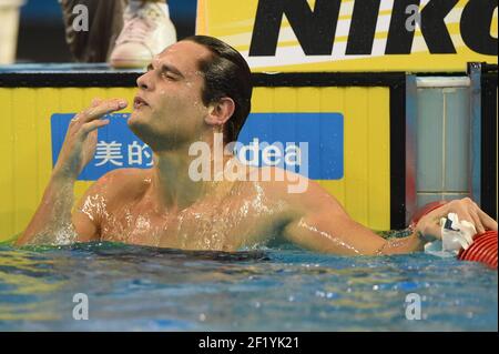 Florent Manaudou (FRA) competes on 50 /M Freestyle during the World Championships Short Course 2014, at Doha in Qatar, day 2, December 4, 2014. Photo Stephane Kempinaire / KMSP / DPPI Stock Photo