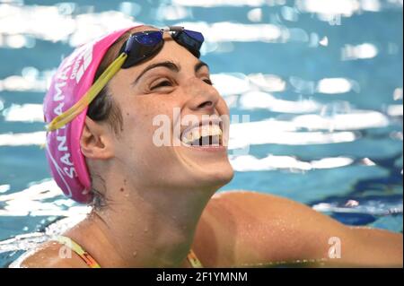 Anna Santamans (FRA) on training session during the Meeting Nice 2015, FFN Golden Tour, in France, on January 30 to February 1, 2015. Photo Stephane Kempinaire / KMSP / DPPI Stock Photo