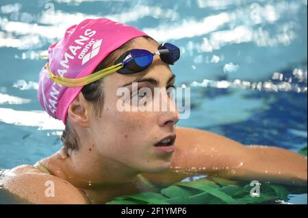 Anna Santamans (FRA) on training session during the Meeting Nice 2015, FFN Golden Tour, in France, on January 30 to February 1, 2015. Photo Stephane Kempinaire / KMSP / DPPI Stock Photo