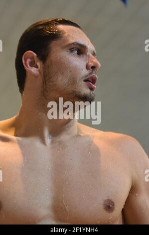 Florent Manaudou (FRA) competes on 4X100 m Freestyle during the Meeting Amiens 2015, FFN Golden Tour, in France, on February 13 to 15, 2015. Photo Stephane Kempinaire / KMSP / DPPI Stock Photo
