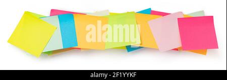 Colorful stickers on a white background Stock Photo