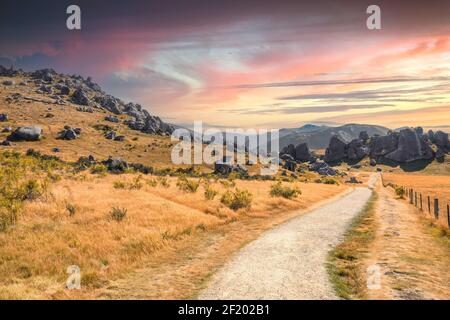 Castle Hill New Zealand Stock Photo