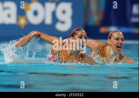 Margaux Chretien and Laura Auge for France compete on Duet Free Final in Synchronised Swimming during the 16th Fina World Championships 2015, in Kazan, Russia, Day 7, on July 30, 2015 - Photo Stephane Kempinaire / KMSP / DPPI Stock Photo