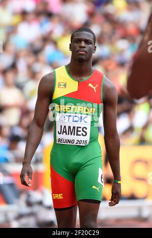 Kirani James (GRN) competes in 400 Metres Men during the IAAF World Championships, Beijing 2015, at the National Stadium, in Beijing, China, Day 2, on August 23, 2015 - Photo Julien Crosnier / KMSP / DPPI Stock Photo