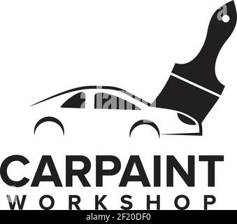 Car paint logo design vector template Stock Vector