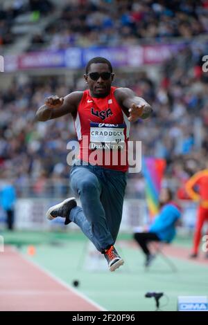 Omar Craddock (USA) competes in Triple Jump Men during the athletics Decanation meeting at Charlety stadium on september 13, 2015 in Paris, France - Photo Julien Crosnier / KMSP / DPPI Stock Photo