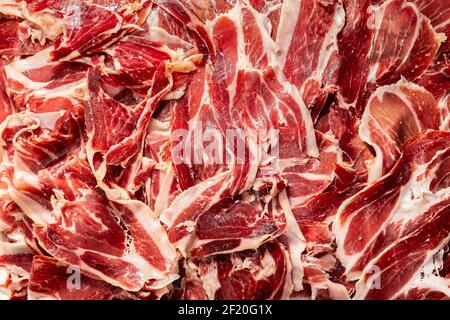 Jamon Iberico background Stock Photo