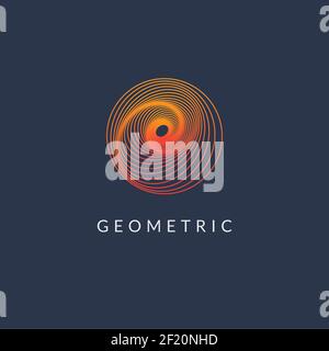 Geometric linear art elements. Set of hipster style logo design ...